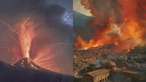 维苏威火山喷发