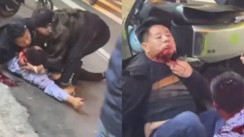 海口美兰蓝天路斗殴