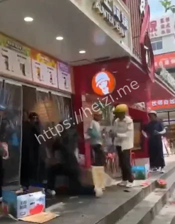 外卖员打架